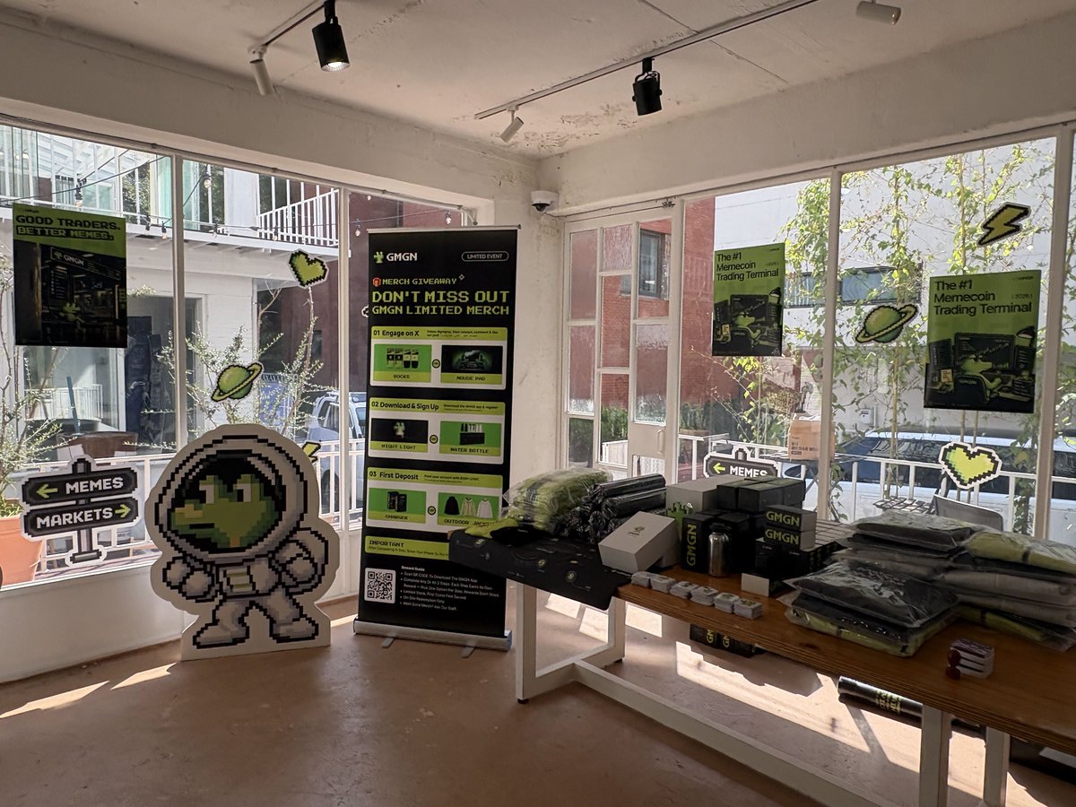 gmgnai's tweet photo. KBW is in full swing. 

We took a house in Seoul — coffee, merch, and a place to sit between panels. Open through 2-8pm, 30th Sep. 

 https://t.co/ED6xTsbwlR https://t.co/TBgNyGx8uN