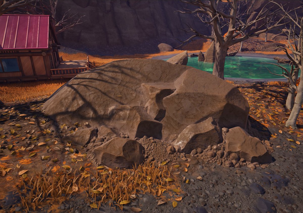 MrTheBozo_UEFN's tweet photo. Progress on the Halloween Landscape Material:

Dead grass &amp; Purple gold paint layers!
(Yes, the purple gold is paintable, it’s not a mask like the Ch6 Gold layer)

Added Pumpkin Foliage to the grass layer

-Remade the rock material
-Changed the road material
-Ported dead trees https://t.co/FbNhx5JtNQ