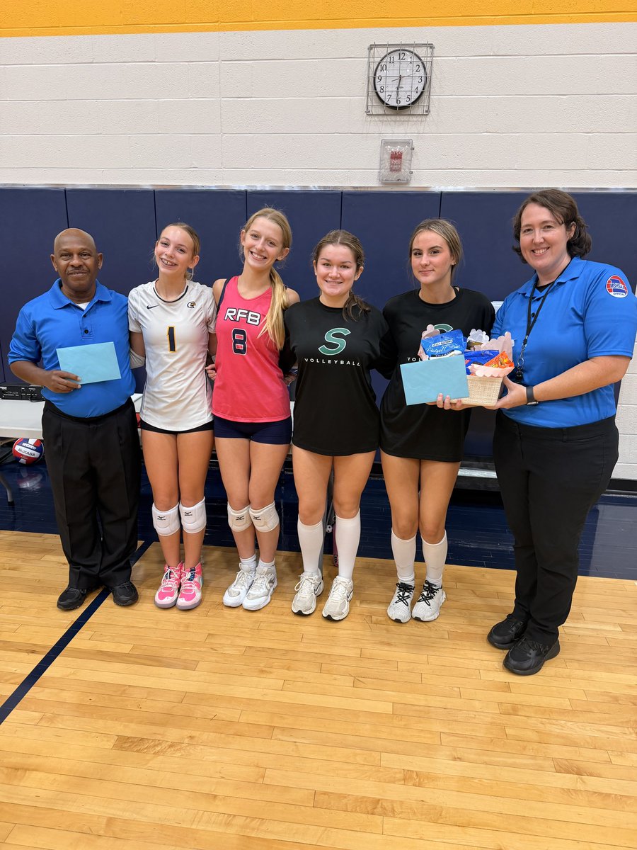 LNEagleVB's tweet photo. This week is #officiationweek2026 with @AVCAVolleyball - we were honored to team up with @staleyfalconvb to show lots of love and appreciation to our amazing officials! Without them, we couldn’t participate in the sport we love 🏐❤️ Thank you to all the officials who serve our athletes and help grow the game!