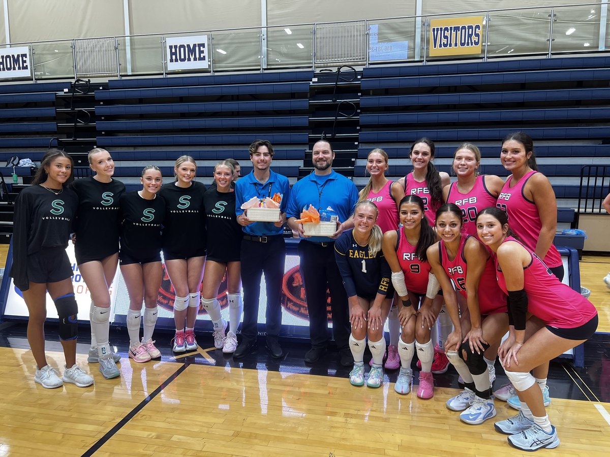 LNEagleVB's tweet photo. This week is #officiationweek2026 with @AVCAVolleyball - we were honored to team up with @staleyfalconvb to show lots of love and appreciation to our amazing officials! Without them, we couldn’t participate in the sport we love 🏐❤️ Thank you to all the officials who serve our athletes and help grow the game!