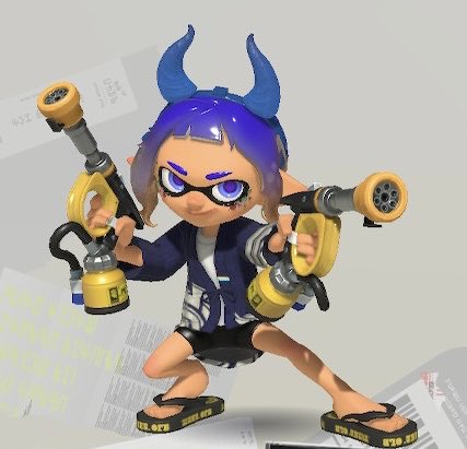 sora193370's tweet photo. 僕の好きなファッション

結構見た目も考えてはいるんだけど
最近色々武器使うようになってから
ギアパワーの関係で見た目気にできないことも増えてきた、けど
この夏（祭り）仕様の見た目まじで好き.ᐟ.ᐟ

上から

ヤキフグバンダナ（ウミウシカチューシャ）
イチニンバオリ
BSサンダル

↓ ↓ ↓ https://t.co/wiR2hGuNna