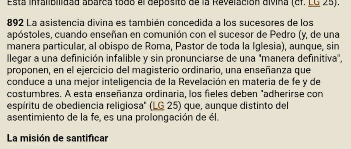 DuquEdw's tweet photo. Una declaracion papal en un avion, conferencia, entrevista o similares no es magisterio ordinaro, que es al que hace referencia este número.  

Magisterio ordinario son enciclicas, exhortaciones apostólicas, motus propios, declaraciones pastorales + https://t.co/Drp5JBIH2X