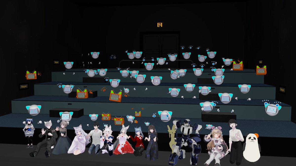 yuactvr's tweet photo. 🎭バチャマガ × VR劇団ユアクト コラボ企画
『 #VRCエピソード舞台化 』

最終日も満員御礼！🙌
大盛況のうちに全公演を終えることができました！

ご来場・配信視聴、誠にありがとうございました！！

公演の写真や感想なども、ぜひハッシュタグを添えて投稿いただけると嬉しいです✨
#VR劇団ユアクト https://t.co/W8HlG4EGeX