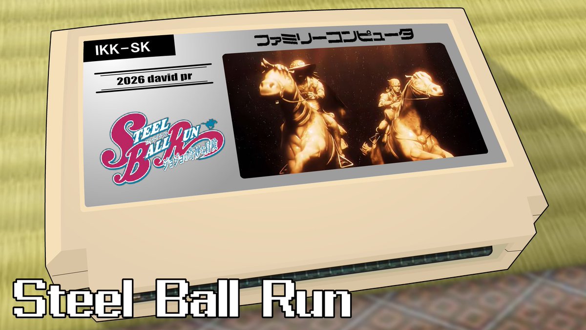 me_gaane's tweet photo. 【upload】
死ぬか生きるか/ジョジョの奇妙な冒険 スティール・ボール・ラン 8bit
Dead or alive/Steel Ball Run 8bit
Youtube ➡ https://t.co/f9Zmag0MiE
＃アニメ ＃アニソン ＃8bit https://t.co/QqORNomlUq