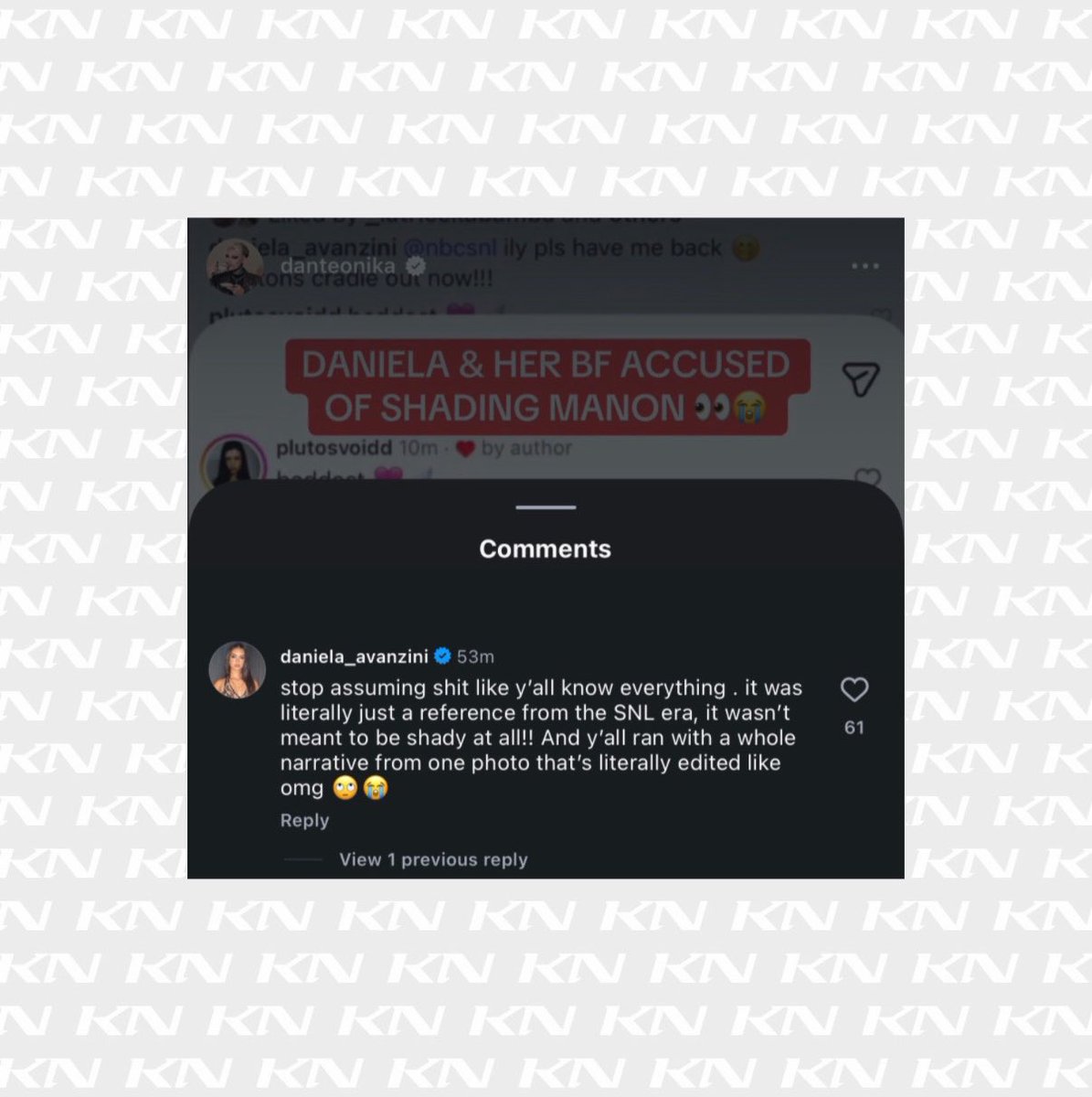 NewsKatseye's tweet photo. KATSEYE’s Daniela has addressed recent backlash over false claims she shaded Manon and urges people to stop believing and creating false narratives in new Instagram comment.

#KATSEYE @katseyeworld https://t.co/N3fQSG0bBc