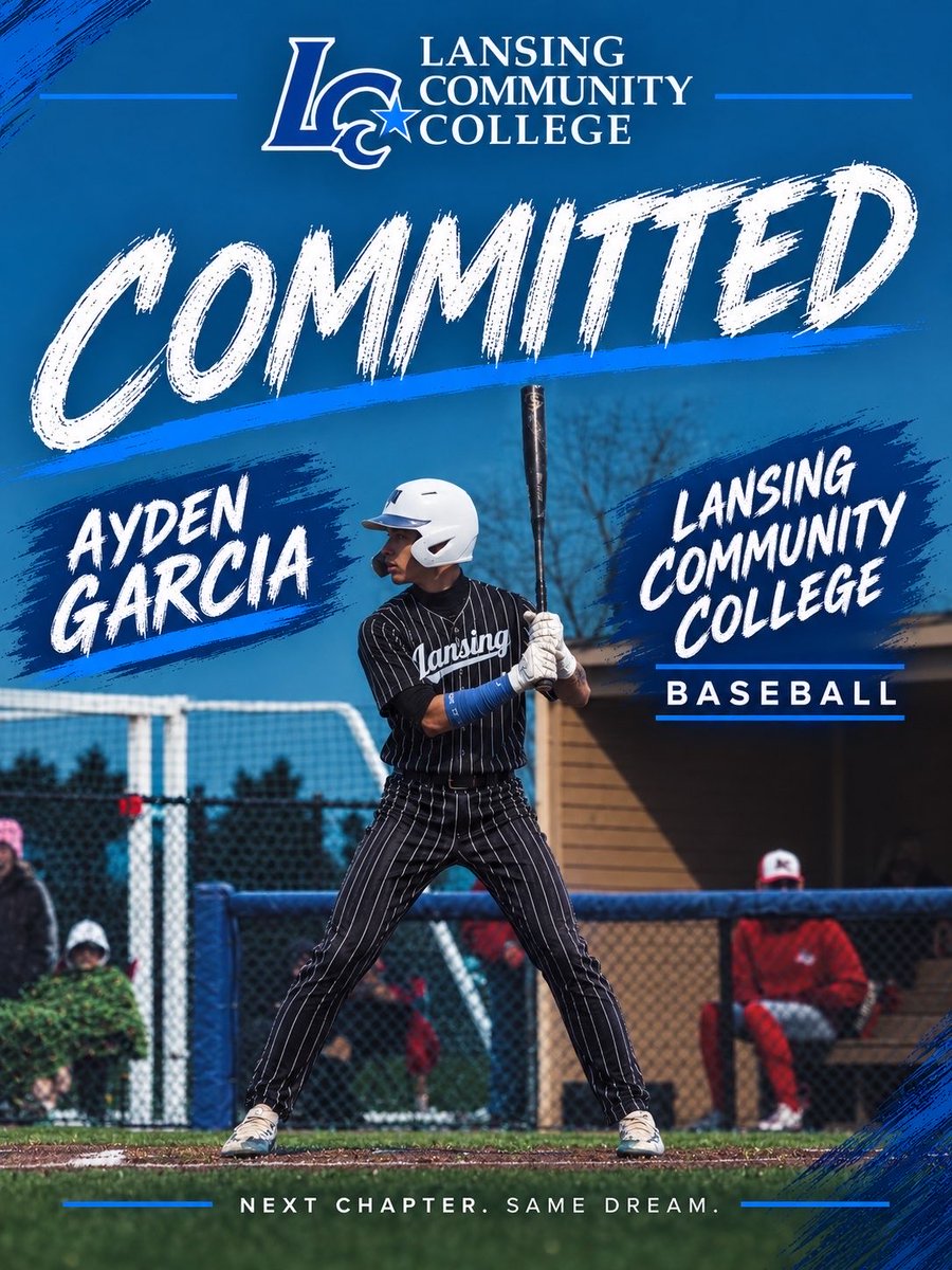 AjaxG_2027's tweet photo. Happy to announce that I’ve accepted an offer to attend and play at Lansing Community College.  Thank you Coach Cutter and LCC for the opportunity!  The Stars are going to shine next season!  💪🏼 💪🏼 

@ChrisUlrey @PrimeMidwest @IndianaNsr  @NWtigersbaseb https://t.co/CXlbJatewl