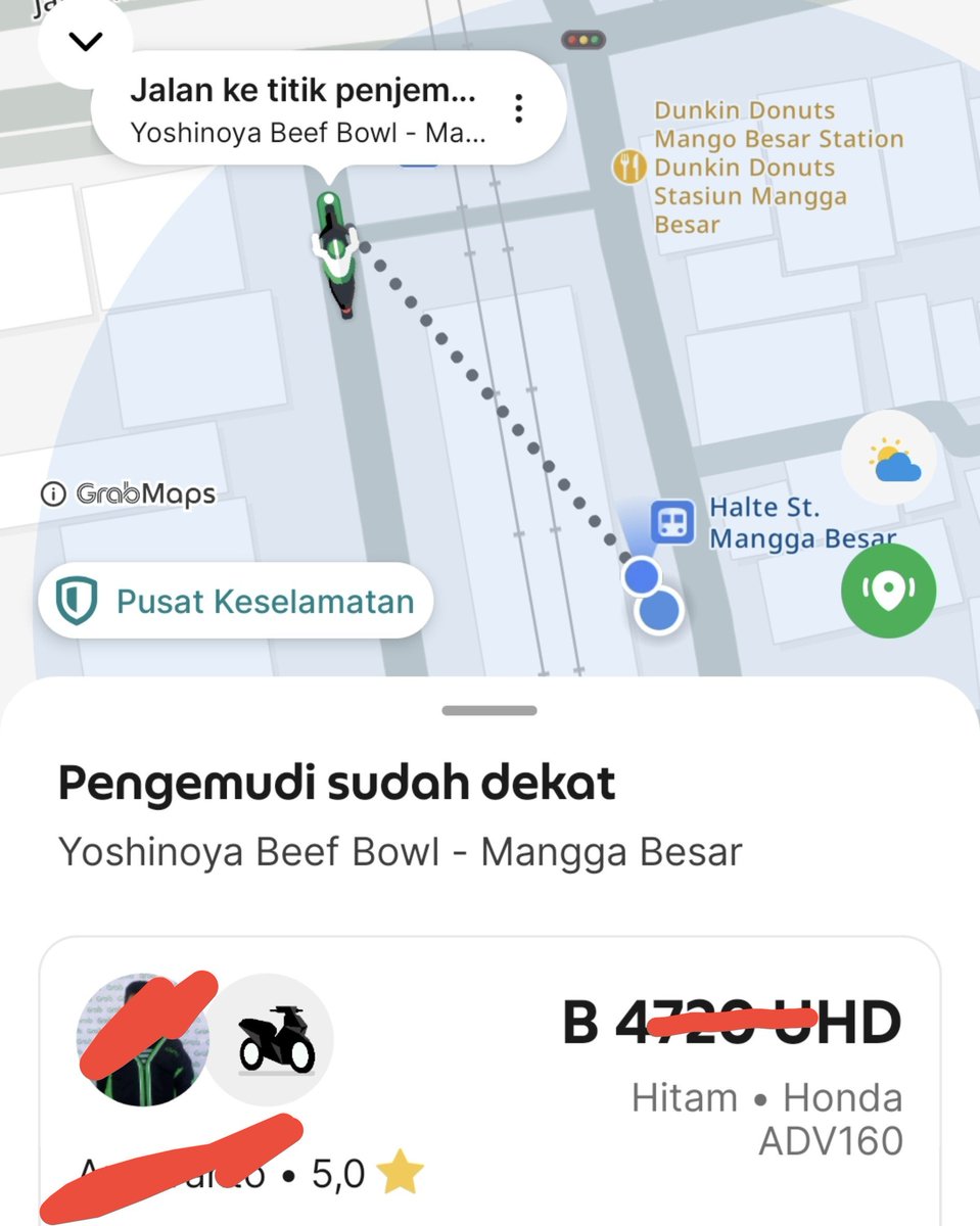 ojackblack's tweet photo. Apa karena gw pake grabhemat ya, jarak sedekat ini dicancel sama drivernya @GrabID https://t.co/ZNGQ18K2wF