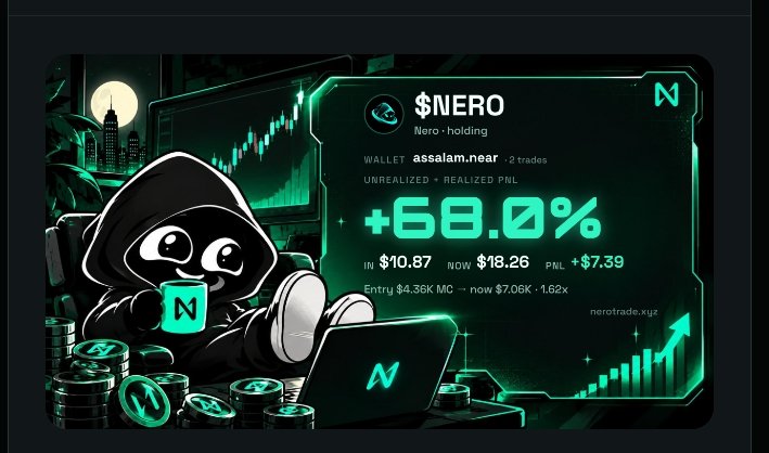 Eza_mick007's tweet photo. gm $NERO 
Still early @NeroTerminal 🌠

2 days left airdrop for $NERO holder https://t.co/cZgTegLnLb