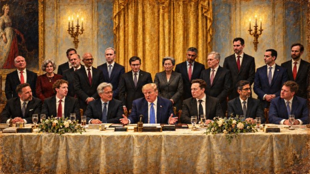 SpaceXchiefx's tweet photo. The First Supper of Intelligence https://t.co/mgyKqdbyzt