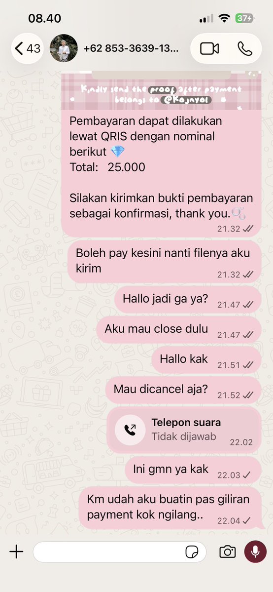 snepire's tweet photo. Pesanan udah dibuatin terus udah fix jg gaada revisi, eh giliran disuruh payment menghilang guys😋 https://t.co/dLeFJOVZED
