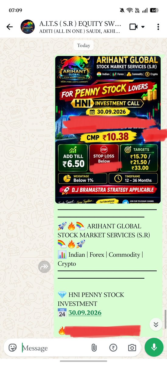 AITSSURESHOT's tweet photo. 💎 ANOTHER HNI PENNY STOCK DROPPED 🔥
🚀 WITH OUR PENNY STOCK LOVERS 💰🔥
⚡ D.J BRAMASTRA STRATEGY APPLICABLE
🎯 STAY TUNED FOR THE NEXT BIG OPPORTUNITY 🚀
#PennyStocks #MultibaggerStocks #StockMarketIndia #Investment #TradingCommunity #StockMarketNews #WealthCreation https://t.co/1nVZL8yiEx