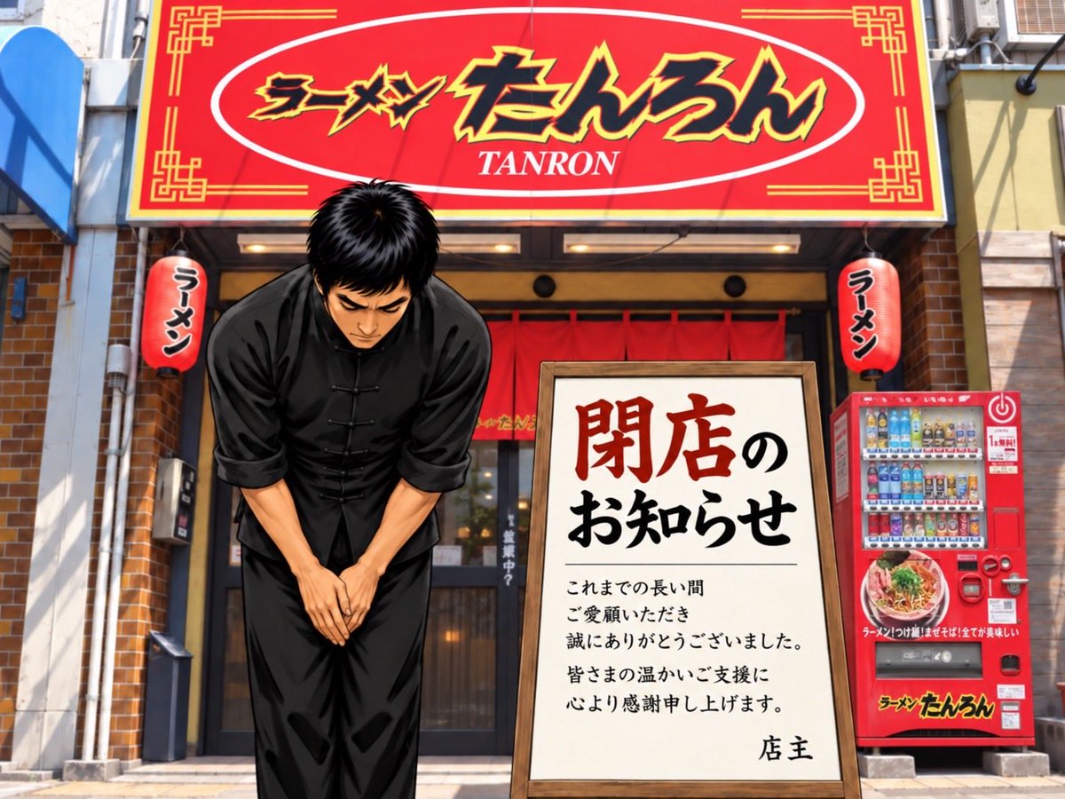 tanron100's tweet photo. 【閉店のお知らせ】
諸事情によりまして本日9月30日を持ちまして一旦閉店とさせて頂きます。

連日多数のご来店心から感謝申し上げます。
また長らくご愛顧頂きまして本当に感謝しております。
本日ラスト一日精一杯営業させて頂きます。 https://t.co/dTqiAVnZom