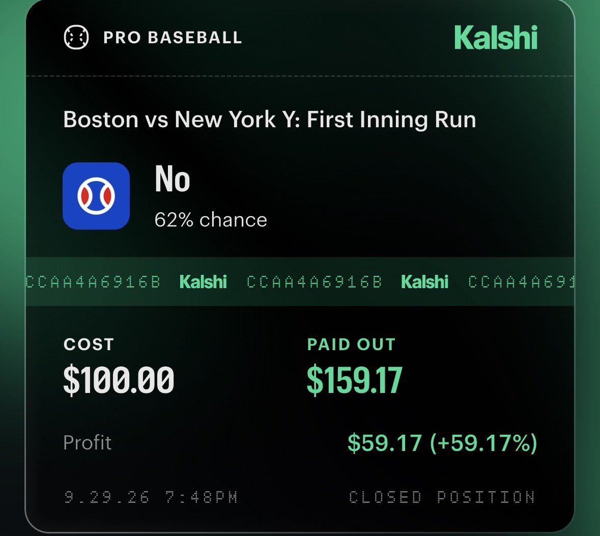 Siquefwm's tweet photo. Told yall id be back lmao BANG THAT SHIT🔥

Show love for more!!!

#Gambling𝕏 #prizepicks #baseball #kalshi https://t.co/G1SJ0MTa7V