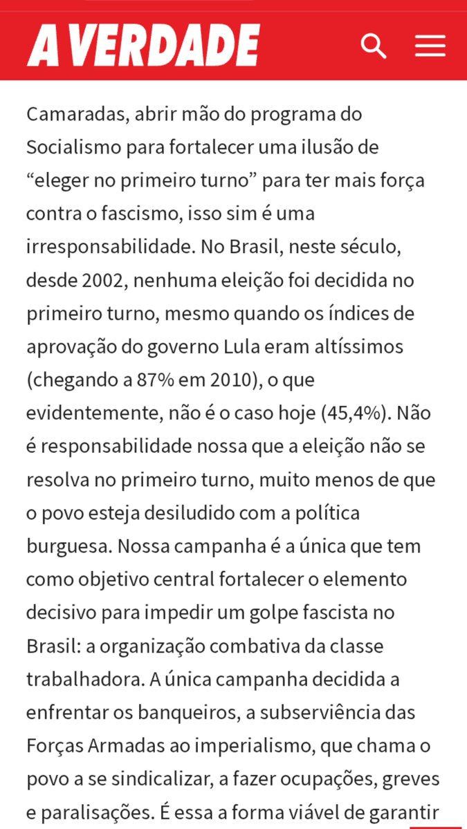 99PRETTYSAD's tweet photo. Camaradas, leiam essa matéria do JAV que eu tenho certeza que vai mudar o pensamento de quem tá considerando votar no 1° turno em quem NÃO REPRESENTA O POVO BRASILEIRO. Votem em quem representa e luta pelo proletariado! https://t.co/pIWqLcFzoY