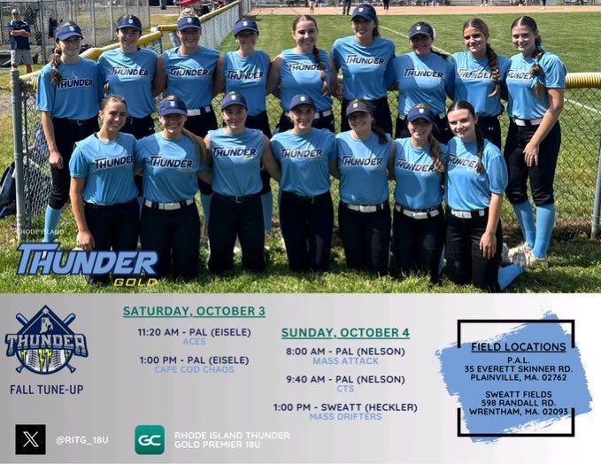 AveryBarnes2028's tweet photo. Come watch us play this weekend in Plainville and Wrentham! https://t.co/1v2isl4HjO