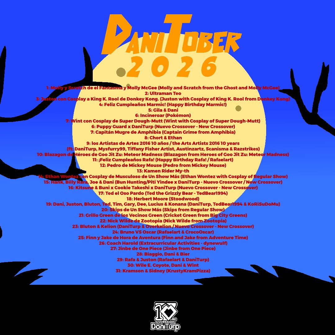 daniturpcl's tweet photo. Llegaron a DaniTober 2026 para el Mes de Octubre. 🎃

They arrived for DaniTober 2026 in October. 🎃

#DaniTober #DaniTober2026 #DaniTurp https://t.co/uTuncwcO76