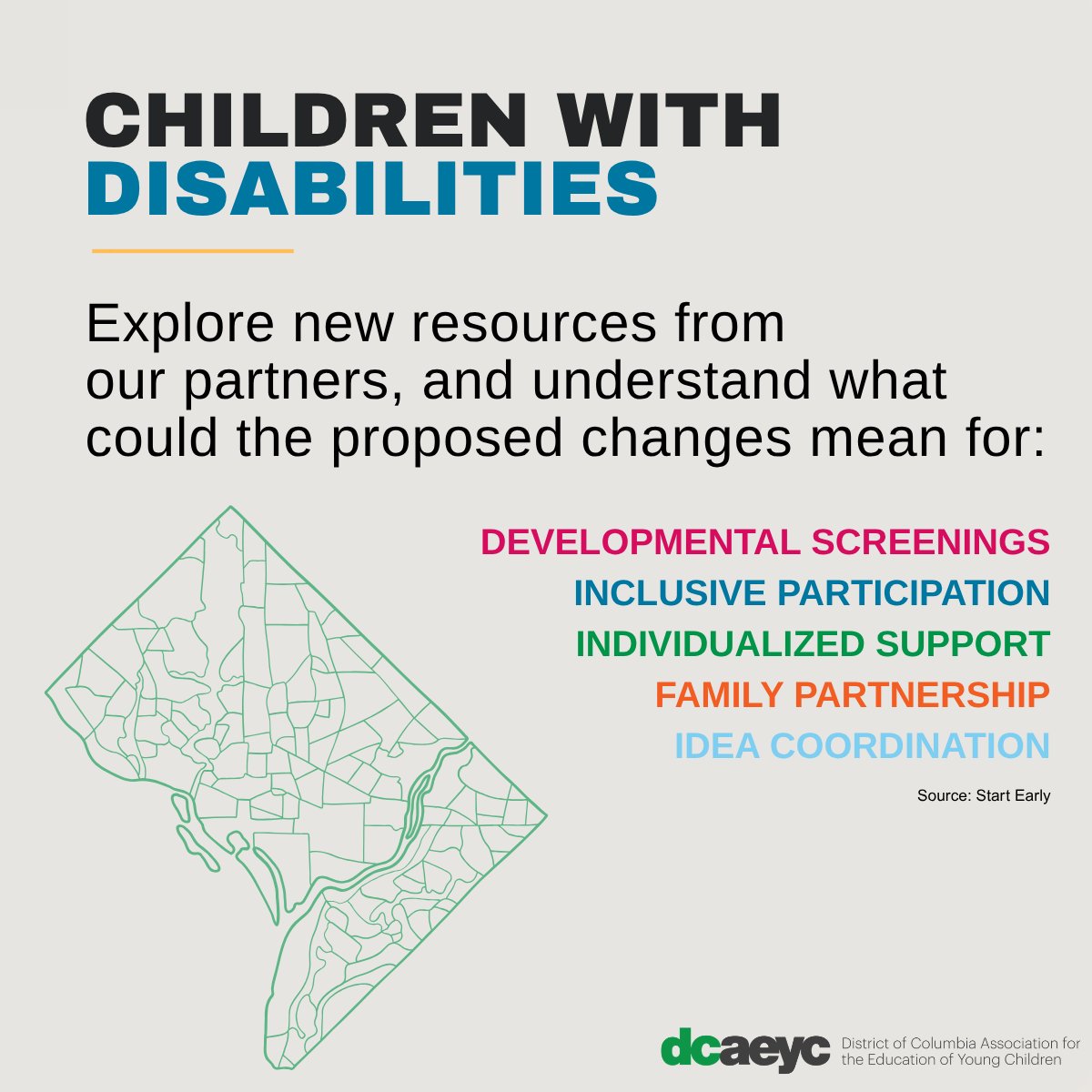 DCAEYC's tweet photo. DCAEYC is sharing resources from NAEYC and Start Early to help our community understand the proposed changes to the Head Start Program Performance Standards and learn more about the federal public comment process. October 6, 2026. Visit the link: https://t.co/YgbVByUYBI  #DCAEYC https://t.co/XzT4uArJHz