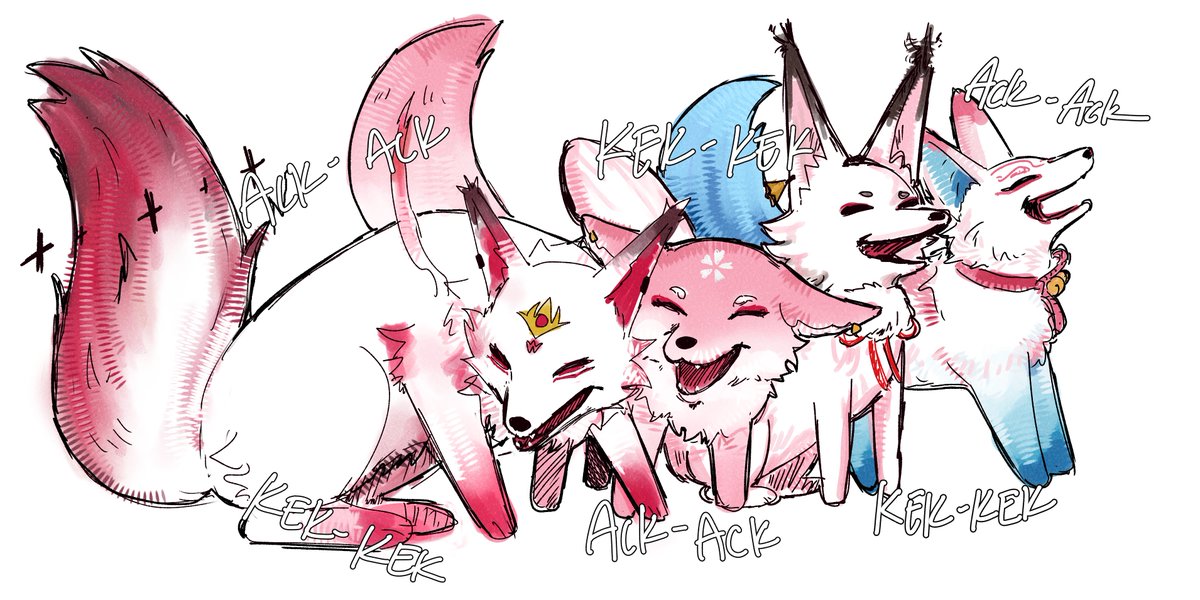 asgrony's tweet photo. one more fox in the mix! ahri joins miko, hsin, and fugue https://t.co/ecLMnCMKIS