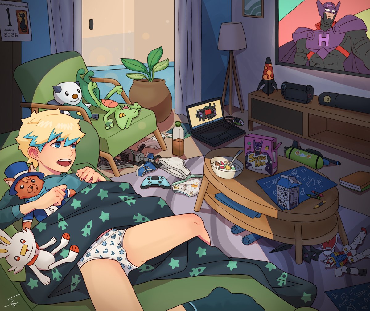 Jager_Sorey's tweet photo. Saturday morning 🐈🩲
-Commission for @lilnekocody5 https://t.co/OEPHKcbpak