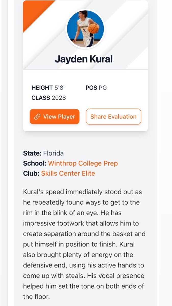 TheJayKural's tweet photo. Jayden kural class of 2028 5’8 
Creating pressure https://t.co/Z06t8IbzaD