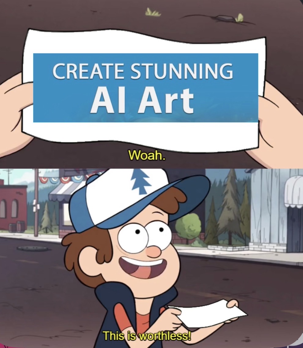 Miradon123's tweet photo. Hey @AISlopCallout I made a meme https://t.co/OYtU5pGfxT