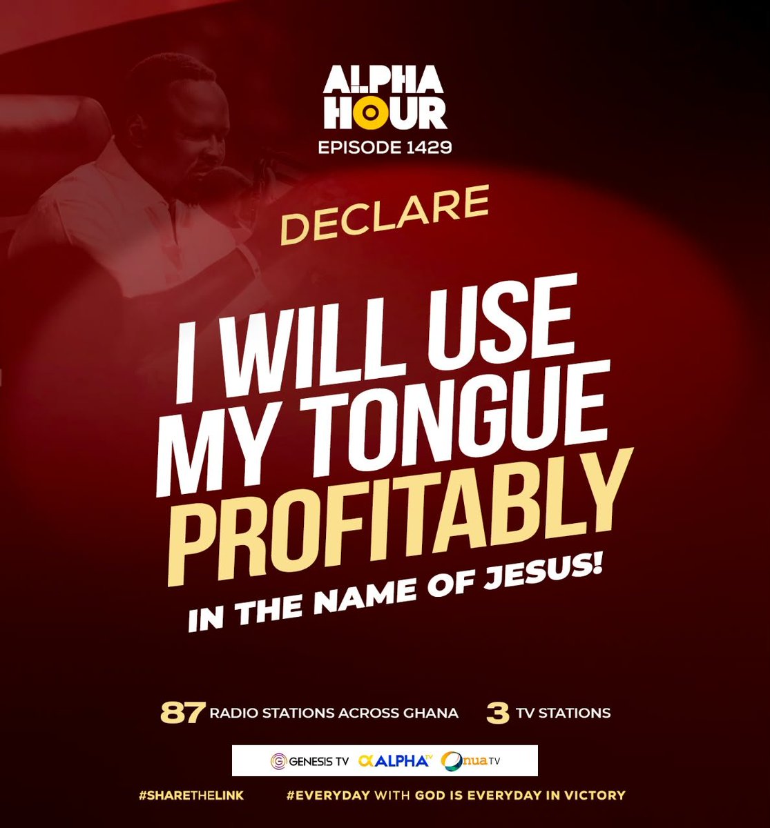 genesistvgh's tweet photo. Declare!
I will use my Tongue Profitably in the name of Jesus!❤️🔥🔥

#AlphaHourwithPastorElvis https://t.co/w3WmAu2AEC