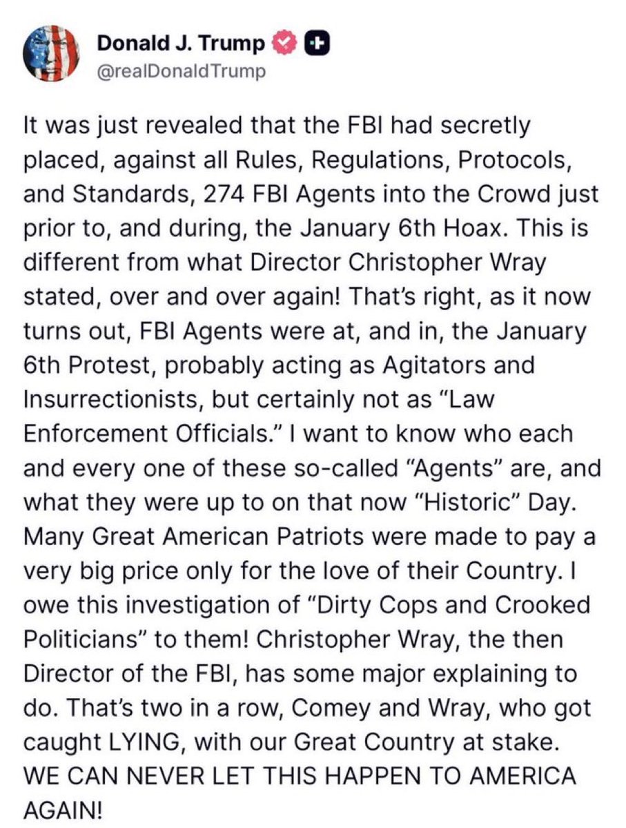 Congresswoip4's tweet photo. BREAKING 🚨 January 6th is now CONFIRMED to be a FEDsurrection. Lock Nancy Pelosi up https://t.co/MMrdvKMiAr