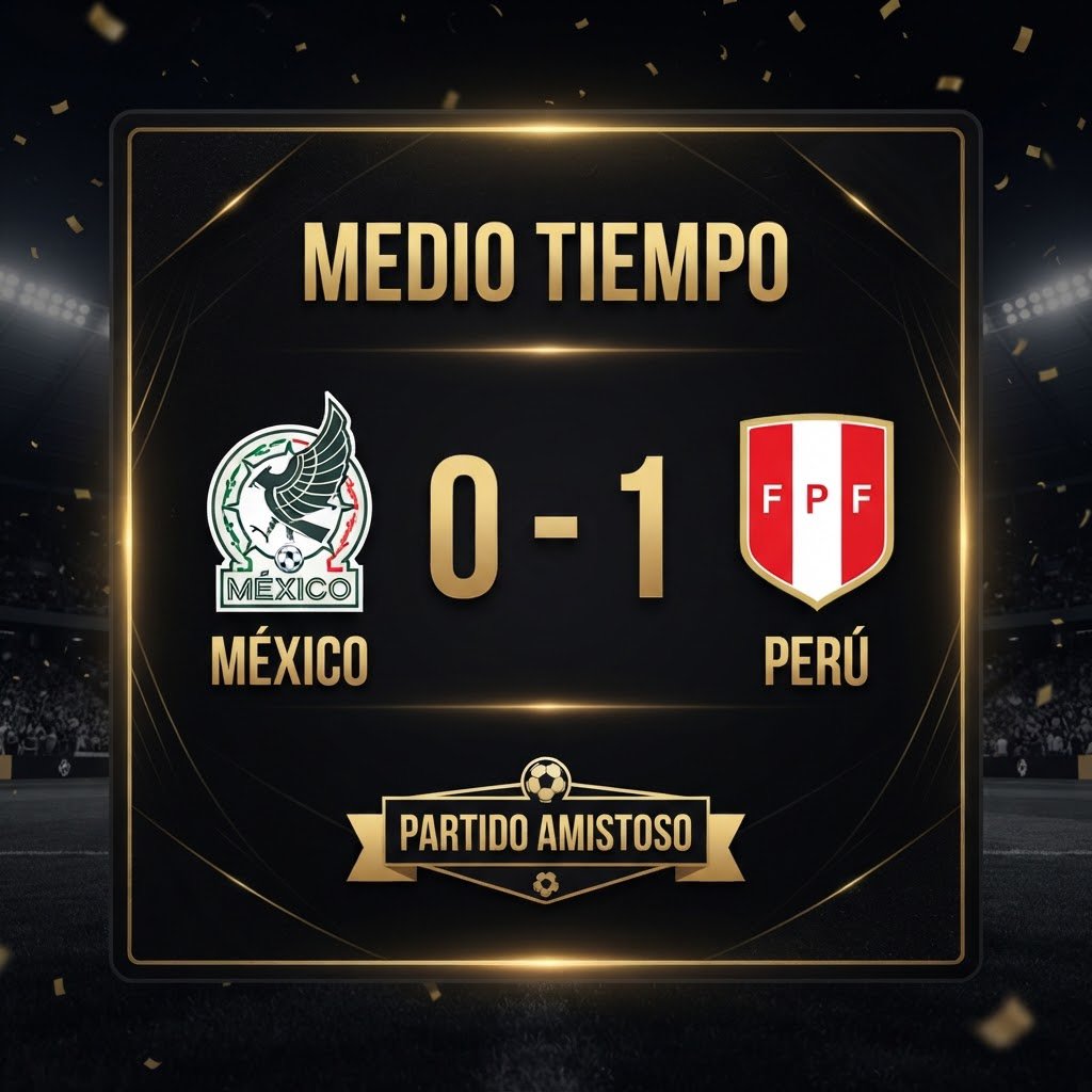 LigamxvsMls's tweet photo. Partido Amistoso
Medio Tiempo
🇲🇽 México 0-1 Perú 🇵🇪
#MexvsPer 🇲🇽🆚🇵🇪 https://t.co/1iRdck8pLN