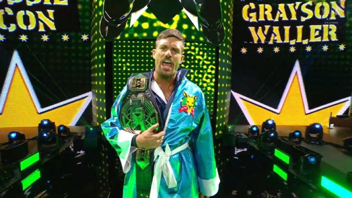 WrestlingFan583's tweet photo. Grayson Waller 😍 #WWENXT #GraysonWaller #AussieIcon https://t.co/hvXxZNuzNr