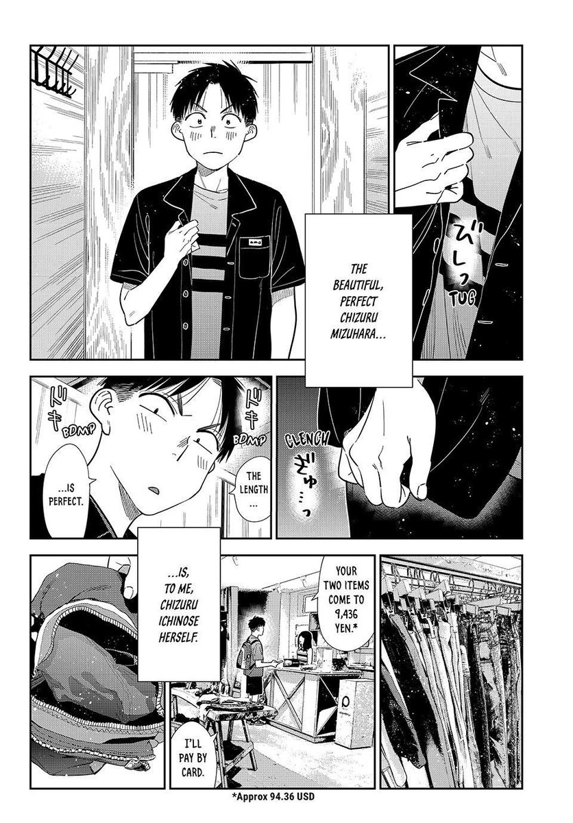 GourabAlive's tweet photo. 🚨 Rent-A-Girlfriend CH 442 IS PEAK HYPE! 🚨

 💫 JULY IOTH, THE DAY BEFORE THE DATE💫
Kazuya is leaving NOTHING to chance the day before the ultimate date! 🔥 He's getting a fresh trim, dropping 9,436 yen on a new fit, and offering a 1,000 yen bill at a shrine just to pray for a future with Chizuru!

That intense treadmill declaration at the end?! "I'LL SAY IT A HUNDRED MILLION TIMES!" 😭🔥 Are we finally getting the confession?!

#KanoKari #RentAGirlfriend #ChizuruMizuhara