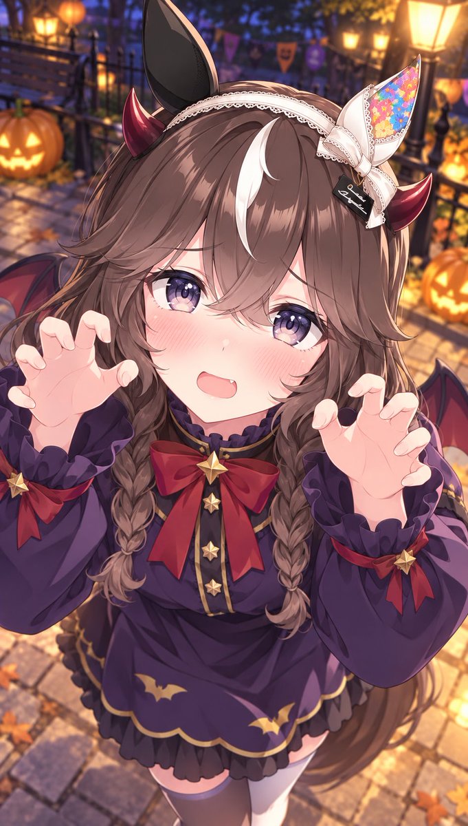 hnq____N's tweet photo. ハロウィン悪魔コスブーケちゃん

Curren Bouquetd'or https://t.co/GO8s1dboJK