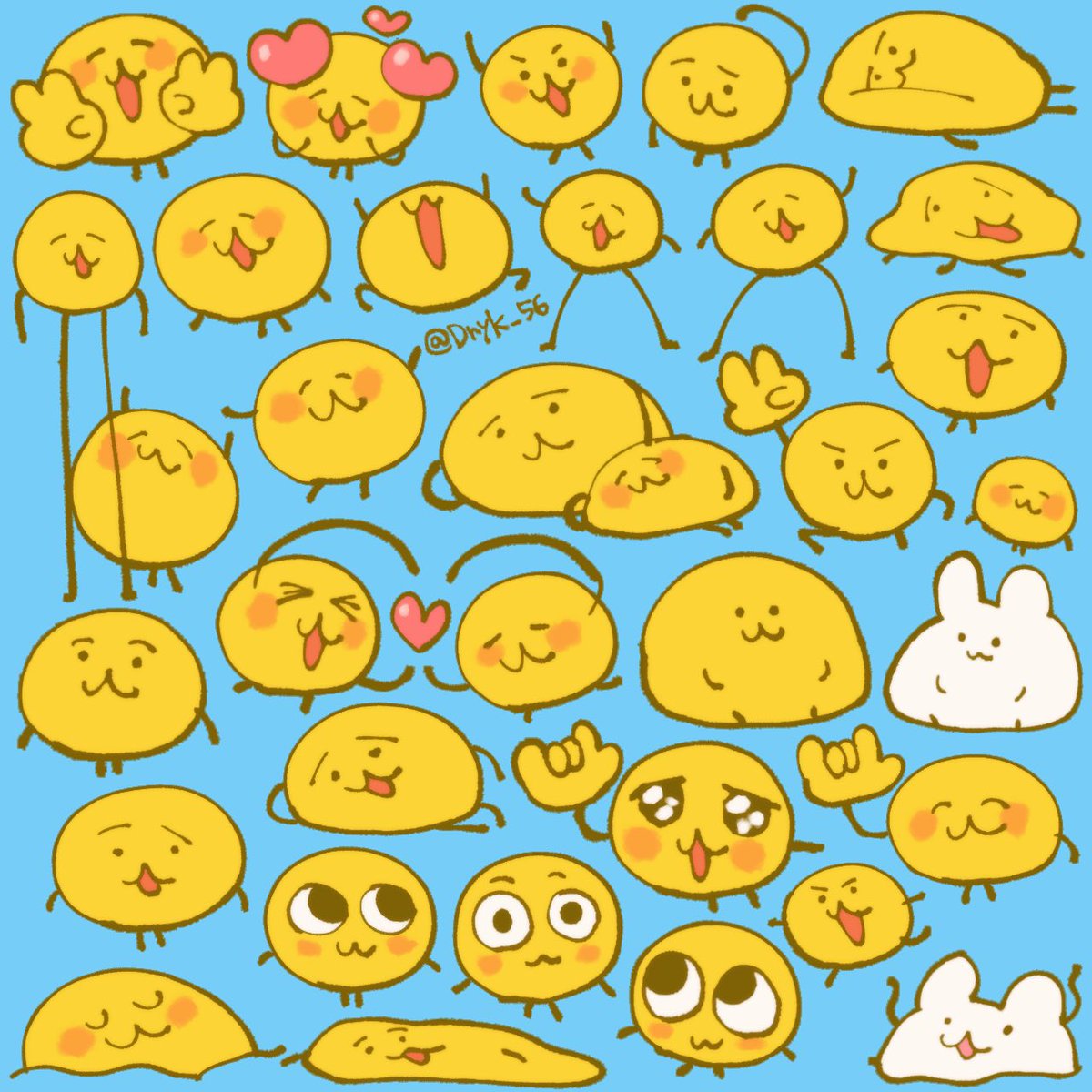 Dryk_56's tweet photo. 🟡🟡🟡#えもじの子 #にじえも https://t.co/BlYrRmwEty