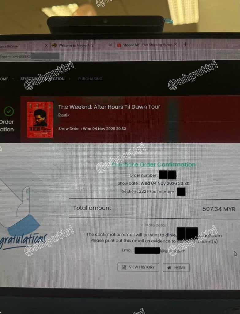 aestberry's tweet photo. WTS: The Weeknd Concert Tickets 4th Nov 🎟️

1 seated ticket Section 332
Price: RM507 (can nego)
Reason to sell: udah nonton di Jkt

Feel free to ask/dm me🤍

#TheweekndInKL https://t.co/lI7qA1AxVE