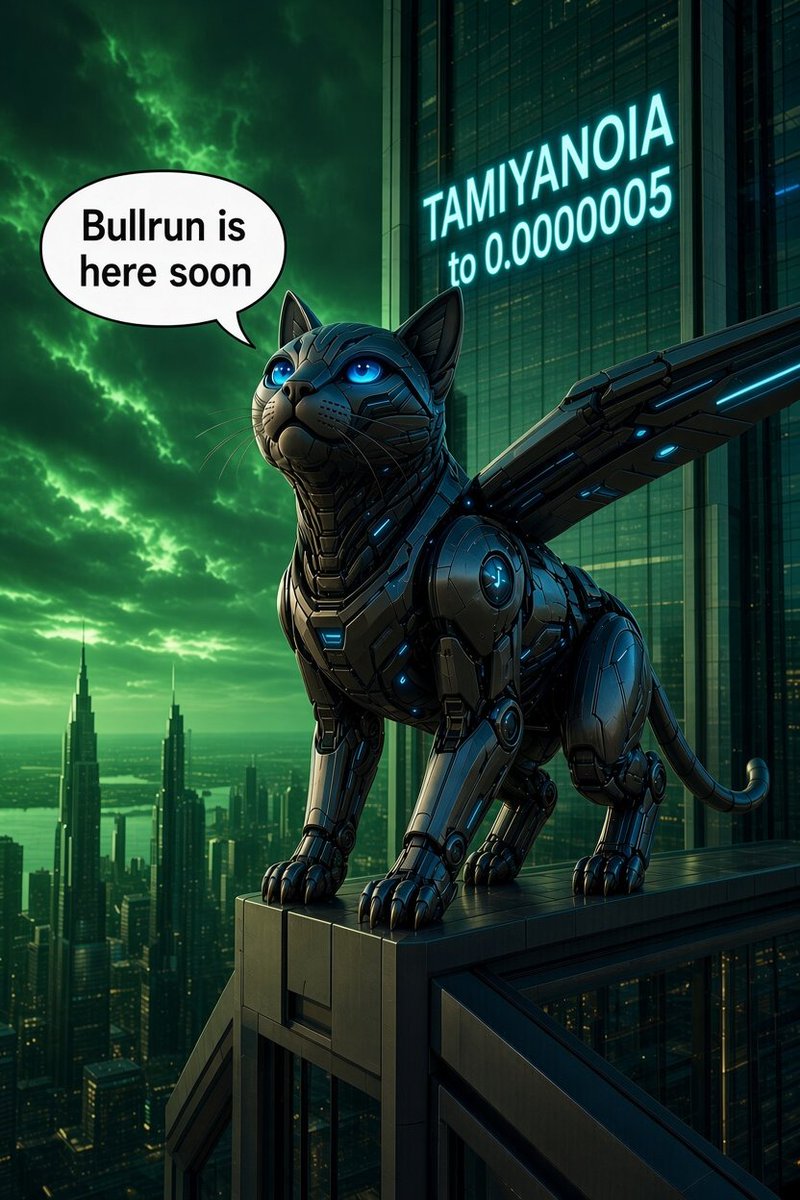 OCITANoo's tweet photo. Bullrun is coming. Liquidity is coming. Attention is coming.
And TAMIYANOIA is sitting right in the blast radius ready to explode.
Pack your bags. Tighten those diamond hands.
0.0000005 is not a target… it’s a pit stop.
TAMIYANOIA doesn’t just moon.
It becomes the moon.
🐈‍⬛>🌑 https://t.co/wp2wPBVHQu