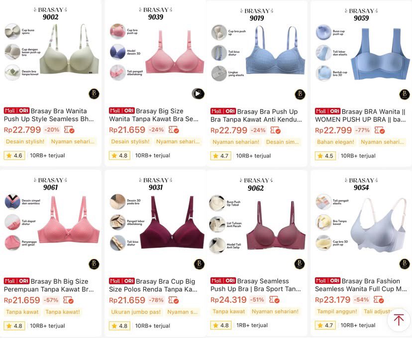chqerl's tweet photo. sorry norak guys 😭 di ekonomi gini NEMU HIDDEN GEM! mall ori tapi koleksi bra, cd, tanktop sampe lingerie cakep-cakep gemess semua, harganya seharga seblak doang 😭🙏🏻 pecinta hemat merapat! https://t.co/imQD1hPxdG