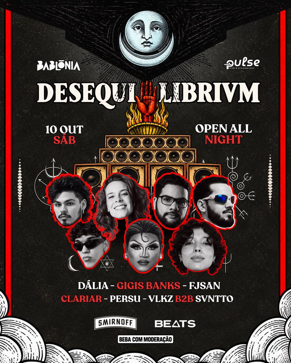 babilonia_no_x's tweet photo. MACEIÓ, O LINE ESTÁ LIBERADO!
7 DJs para elevar a Babilônia ao nível máximo de DESEQUILÍBRIO!
@gigisbankss @fjsan_ @clariar_ @daliamonts
OPEN BEATS + SMIRNOFF A NOITE TODA!
📍Dia 10/10 às 23h
Ingressos aqui: https://t.co/vC7WqG8mvb
#Maceio #Mcz #OpenBar #Anitta https://t.co/TxXaVm41dk