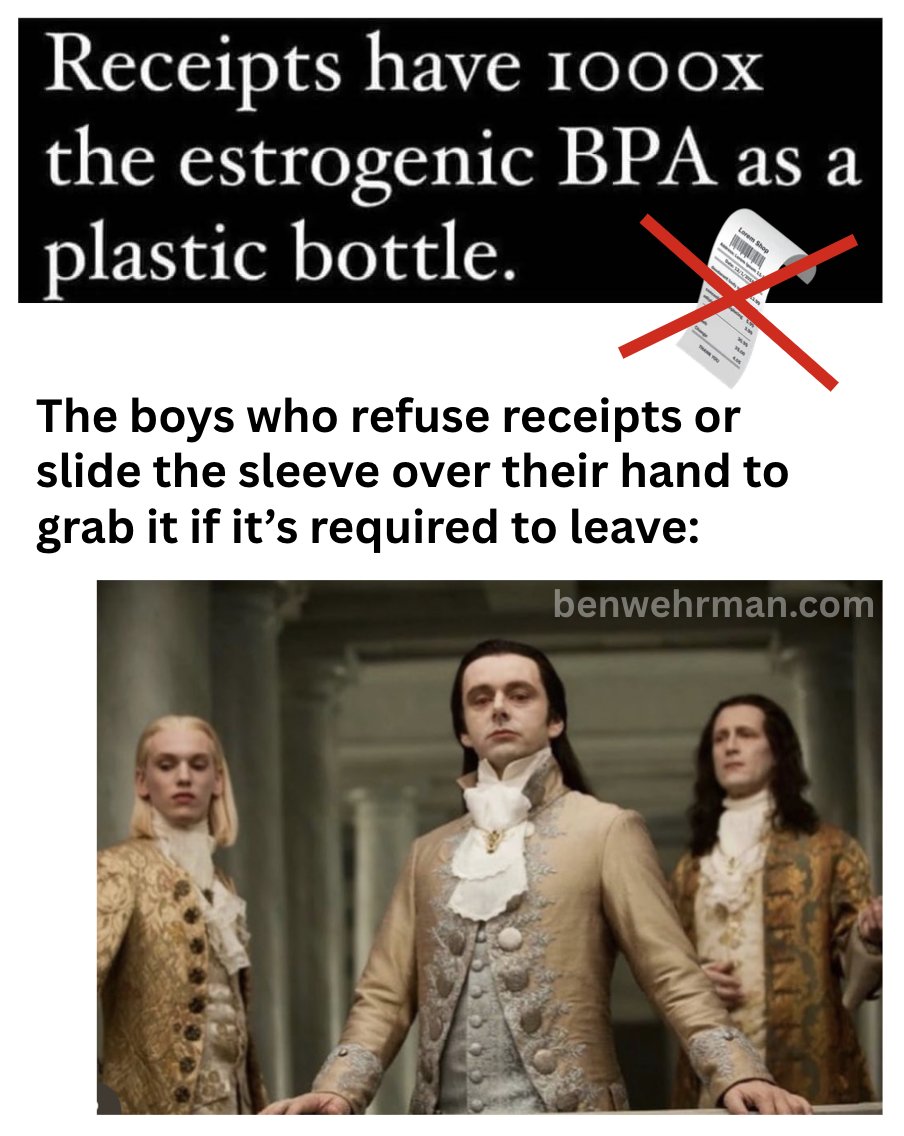 benwehrman's tweet photo. Stop touching receipts 🧾🙅‍♂️❌ https://t.co/FnBvASBljE