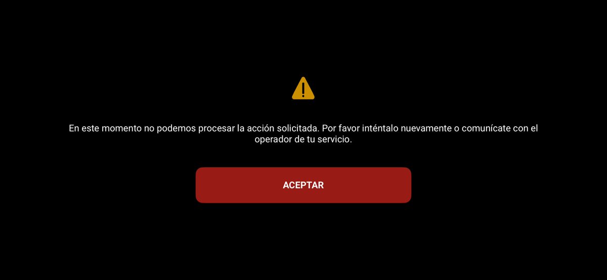 Emilio_TIC's tweet photo. Qué le pasa a @ClaroVideo Colombia que por más que intente ver cualquier contenido ya sea en la TV, se queda gris y en el celular me sale este mensaje ?
Y no vengan con su mediocre soporte, eso pasa todos los días a todo el mundo! Arreglen ese servicio!!
😭🤧 https://t.co/CFmT4smzlE