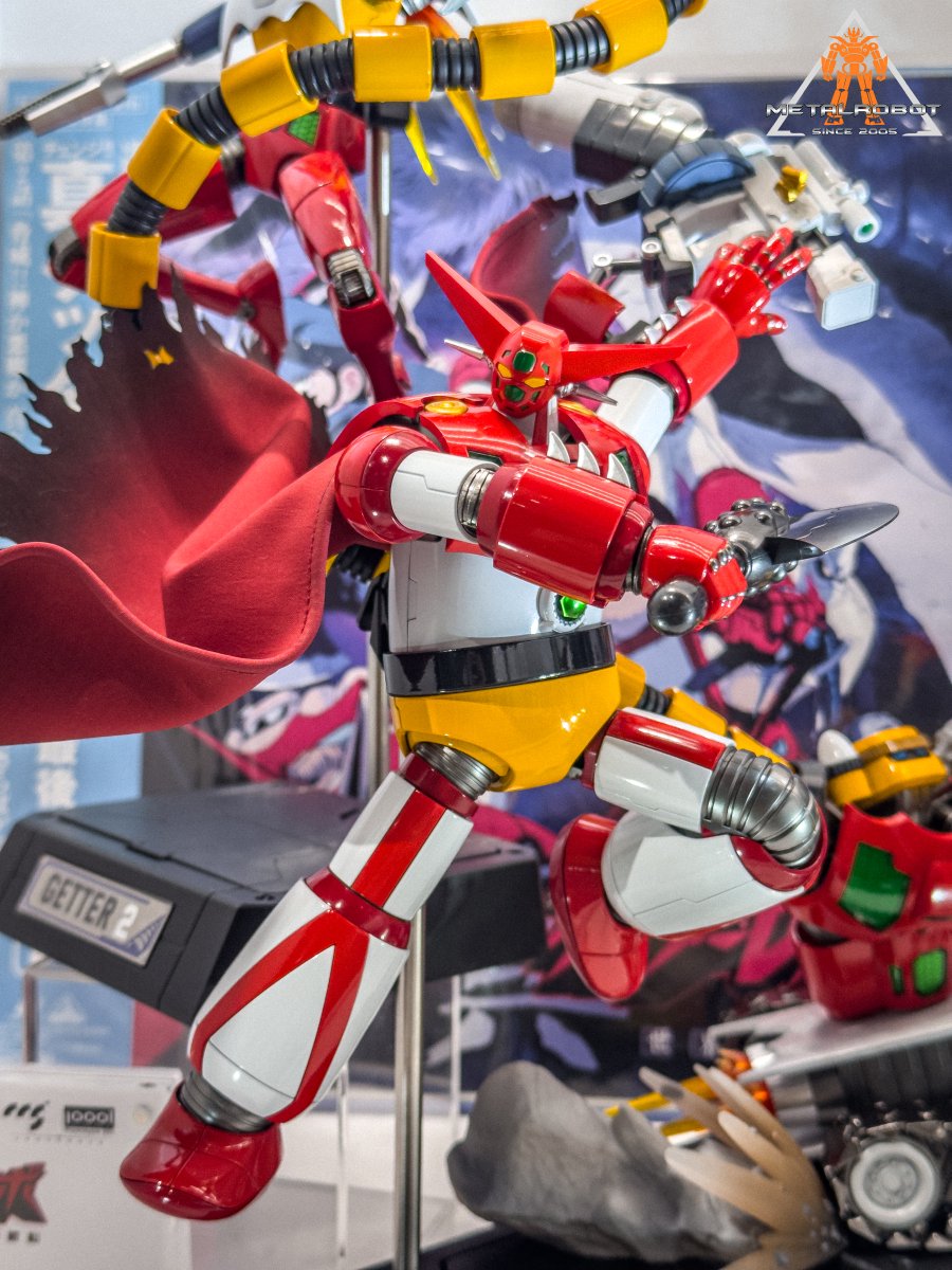 GokinMr's tweet photo. Guangzhou Comic City (29/09/2026): Il Cheoljang Getter Team di CCS/P001 https://t.co/8oBJmFr1hH #CCSToys #新ゲッターロボ #真ゲッター1 #getter #合金 #真盖塔1 #三一萬能俠 #肥仔三一萬能俠 #蓋塔1號機 #P001 #动漫星城 #wonderfestival #上海 https://t.co/1FewJ2v8fK