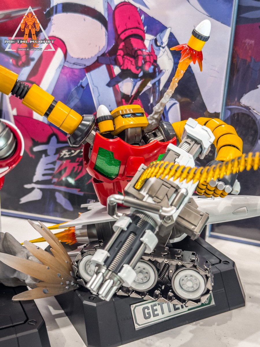 GokinMr's tweet photo. Guangzhou Comic City (29/09/2026): Il Cheoljang Getter Team di CCS/P001 https://t.co/8oBJmFr1hH #CCSToys #新ゲッターロボ #真ゲッター1 #getter #合金 #真盖塔1 #三一萬能俠 #肥仔三一萬能俠 #蓋塔1號機 #P001 #动漫星城 #wonderfestival #上海 https://t.co/1FewJ2v8fK