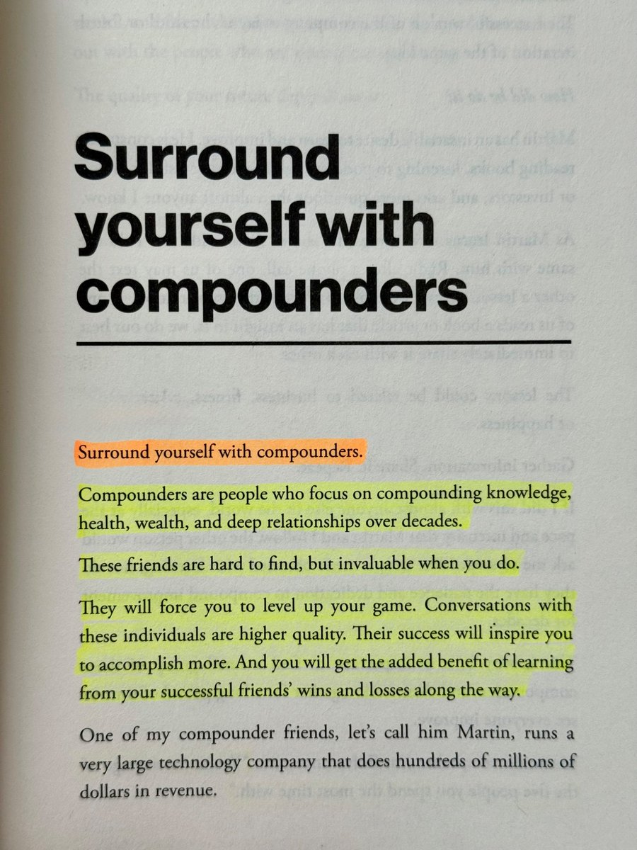 readswithravi's tweet photo. Surround yourself with compounders. https://t.co/r7rYYK78U0