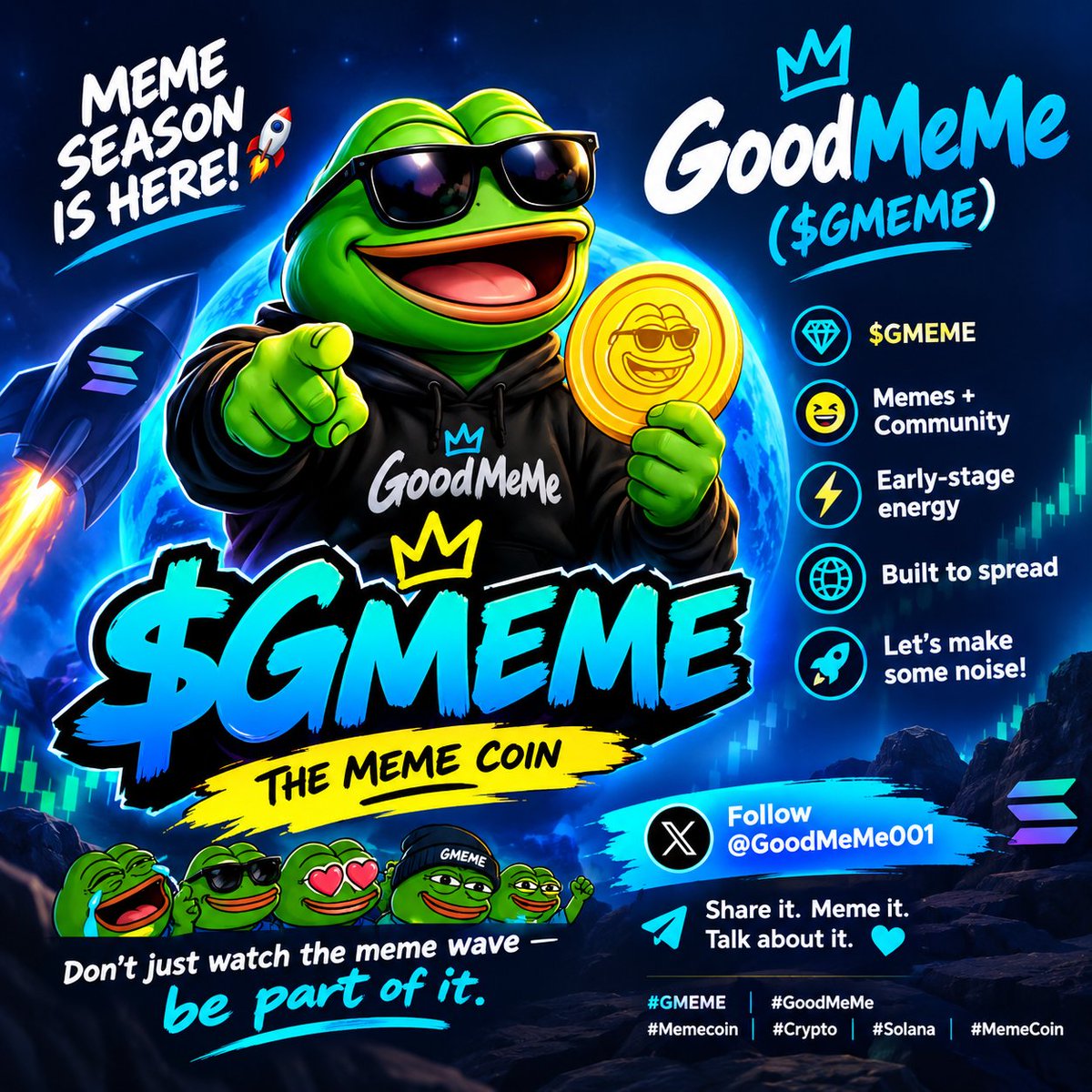 officialCoinsx3's tweet photo. ๐ MEME SEASON IS HERE! ๐ธ๐ฅ
$GMEME is bringing memes, community & early-stage energy. โก๐
๐ฅ Donโt just watch the wave โ jump in!
๐ Check out $GMEME and buy now if itโs for you.
Follow @GoodMeMe001 ๐
#GMEME #GoodMeMe #Memecoin #Solana #Crypto https://t.co/F4XhpqXVg9