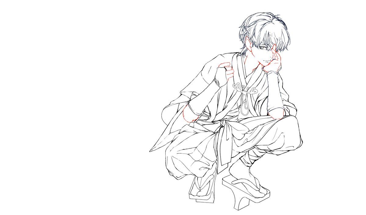 katotchihiro's tweet photo. 新作WIP
メインキャラの線画を進めています。
少しずつですが、だんだん形になってきました。
ここからもう少し描き込んでいきます！
#創作イラスト
#オリジナルイラスト
#イラスト制作 https://t.co/aBJVB7Da0H