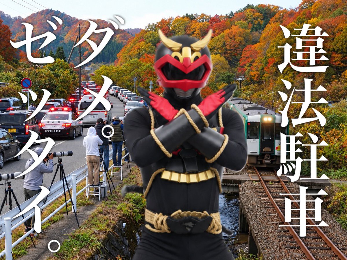 odazunar's tweet photo. 大崎市の中心部と、混み合う鳴子方面を繋ぐ道は基本的一本しか無い

ソコに違法駐車があると
救急車等の緊急車両の通行が困難になり、到着が遅れてしまいます。

趣味や観光で犯したルール違反で
人の命奪ってらんないでしょ？

ルーム守って楽しみましょう！　
#オダズナー #違法駐車 #大崎市 https://t.co/Ut5WryKxUf