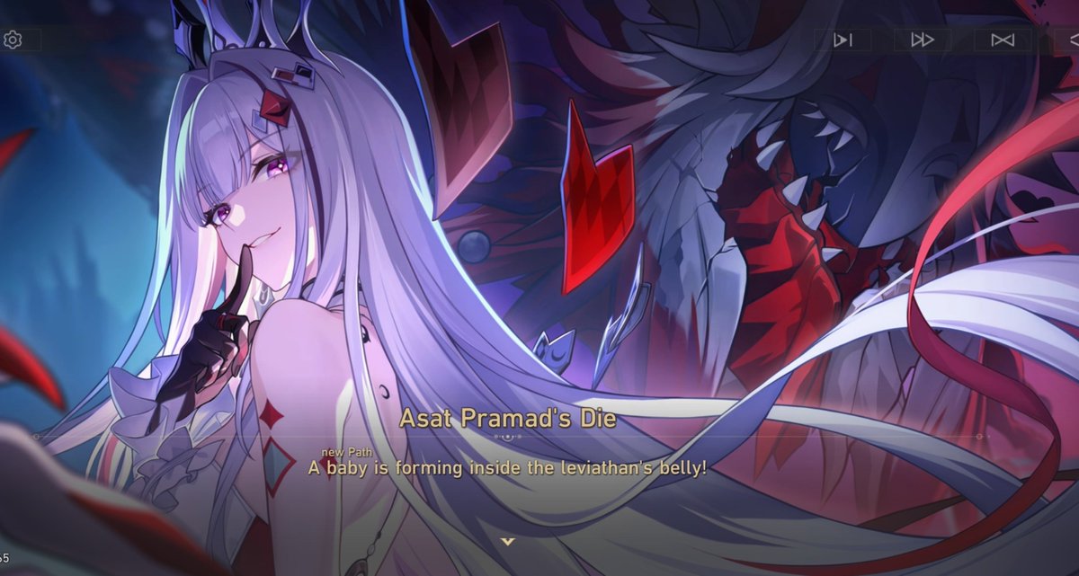 snwkura's tweet photo. // hsr 4.6 spoilers

so you had a situationship with nanook after your lover died, then you wrote a fanfic about about yourself x nanook only for it to be revealed that you got oroboros pregnant.. I GUESS GIRL WTF https://t.co/X2gOAcsyNa