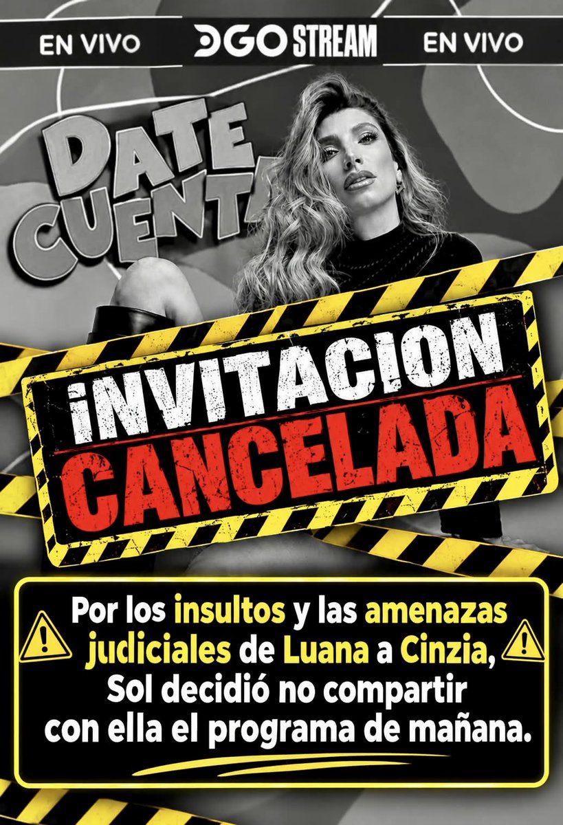 Rodrigo86392879's tweet photo. 🚨🚨 CANCELADO 🚨🚨 #Telefe #LaCampeonaEnDateCuenta https://t.co/KOC41OKXSO