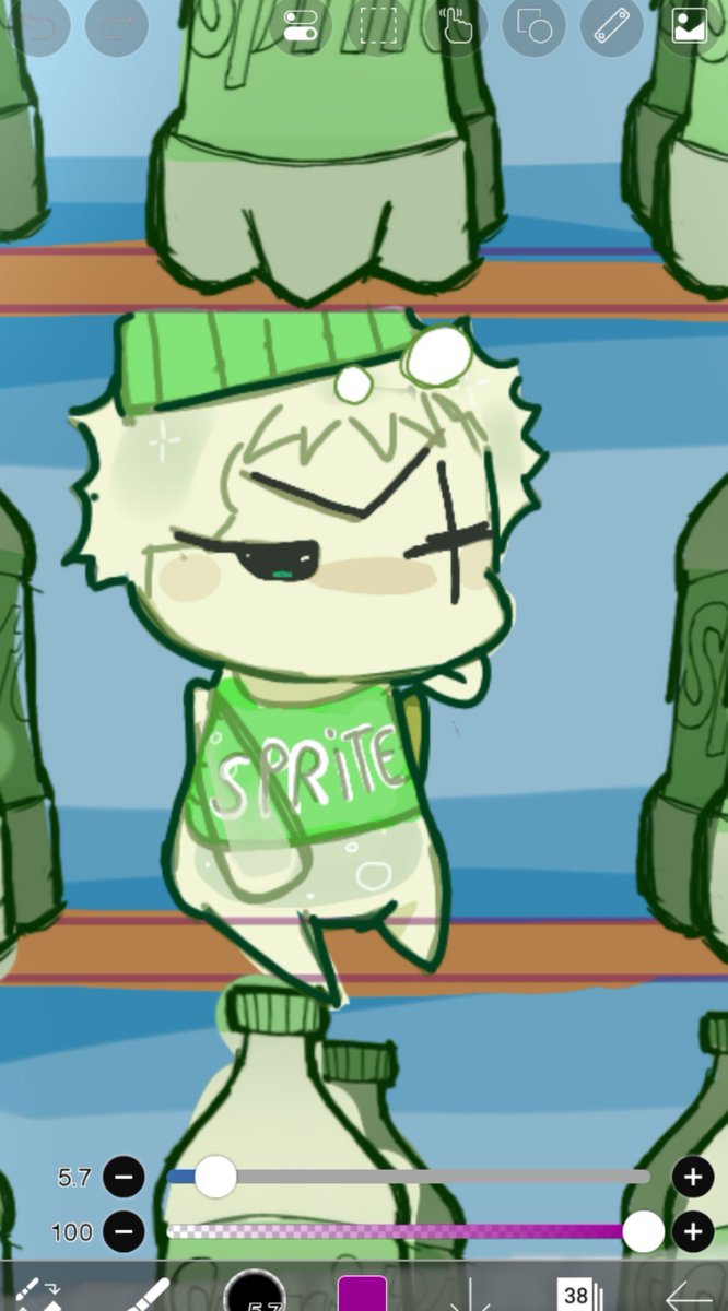 AtagaC49384's tweet photo. I think this Zoro soda drawing is cute (the first image is from a video of someone I'm using as a reference)😿. https://t.co/G92HJOGkeF