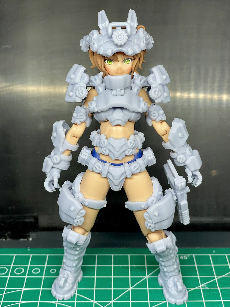 Blaze_On_Bloom's tweet photo. アーマード・デッカイローちゃん
ゴツいローちゃんも素敵だ…

アールズ(@earlya3d)さんのHeavy Armor Type Susanowを組み立てました

白orサンドカラーで塗ろうと考えてたけどヘッドギアがボトムズリスペクトだったのでグリーン系にするのもアリかもォ… https://t.co/FrlwzeU5Dg