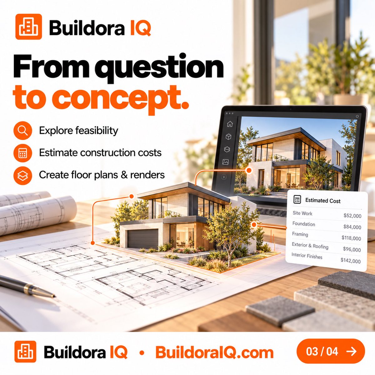 BuildoraIQ's tweet photo. Explore the property tools of 2026 at https://t.co/id43BLSmhP 🧡
#BuildoraIQ #PropertyIntelligence #RealEstateTools #Builders #PropertyDevelopment #Homeowners https://t.co/ut4IPXySWW