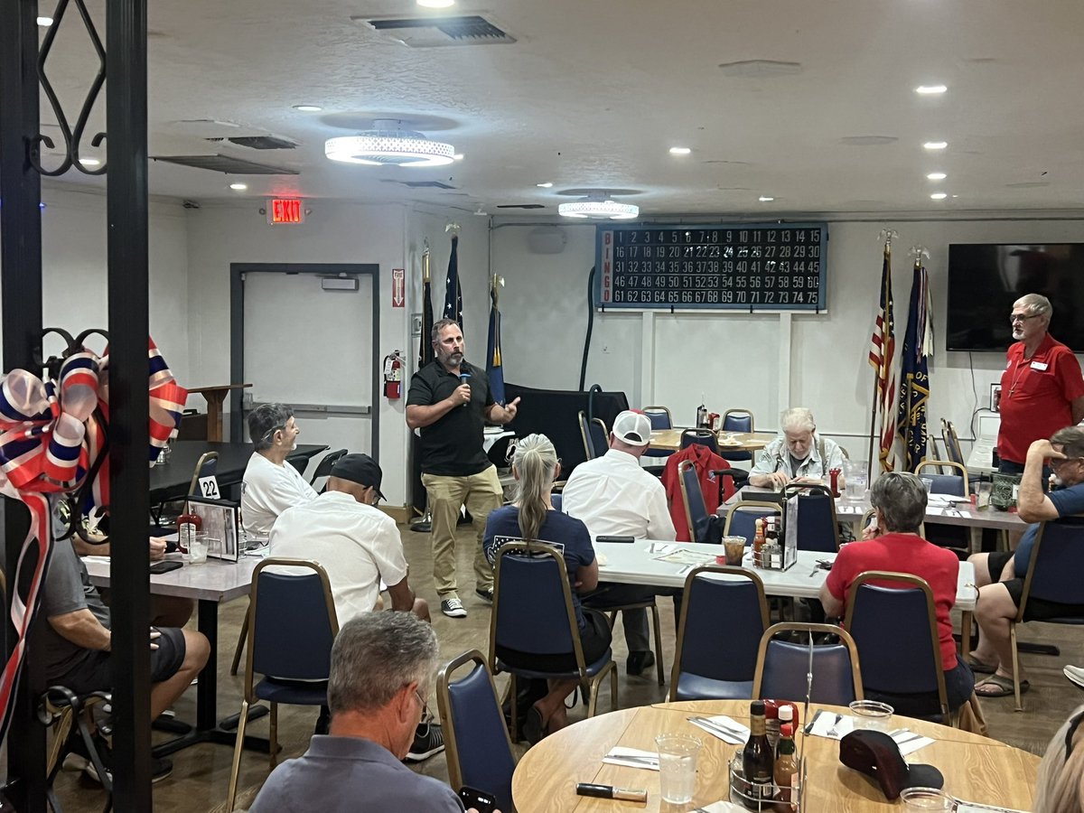 chrisroseaz's tweet photo. Had a great time at the Republican Men’s Lunch this afternoon! We got to hear some great local updates and hear from one of our School Board candidates. It’s always great getting out in the community and staying informed about what’s happening locally! https://t.co/k2BH2VBa2z